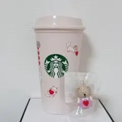 スターバックス バレンタイン2025リユーザブルカップ473ml べアリスタ付き