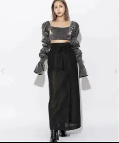 meltthelady シアーメッシュスカート ロングスカートのサムネイル