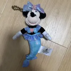 上海ディズニー ミニーマウス トロン ぬいぐるみ キーチェーン 新品