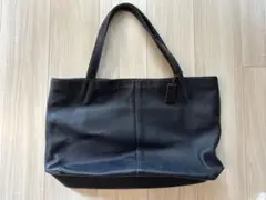 STEFANOMANO stefanomano ネイビー　レザートートバッグ