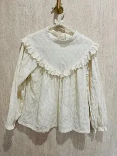 après les cours 140 ブラウス フリル付き 春 薄手 女の子
