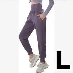 ヨガパンツ レディース ジョガーパンツ ピラティス ウェア美脚 速乾 ジム L