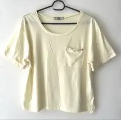 OLIVE des OLIVE ビジュー付きポケットTシャツ