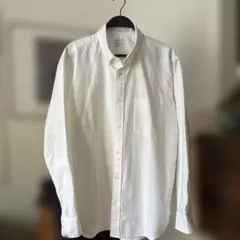 無印良品　洗いざらしオックスフォードボタンダウンシャツ XL