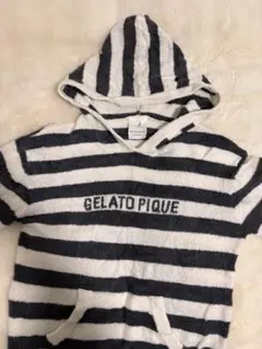 GELATO PIQUE ストライプフード付きルームウェア