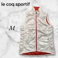 ルコックスポルティフ　ベスト　ゴルフウェア　テニスウェア　スポーツウェア　白　M