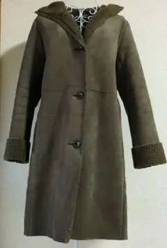 Mila Owen　ムートンコート　ボア　カーキ　0
