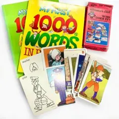 My First 1000 Words/ACTION 2冊＋英語カード幼児向けのサムネイル