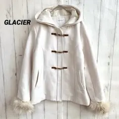 グラシア ハニーズ ダッフルコート ショートコート ファー付き 【L】ホワイト