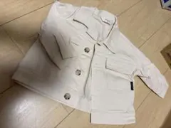SIMPLE FREE ボタン付きジャケット 80サイズ　ホワイト美品ジージャン