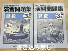 【書き込みなし】ジュニア予習シリーズ 演習問題集 算数 3年 上下巻セット
