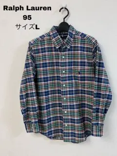 古着　Ralph Lauren チェックシャツ　9部丈