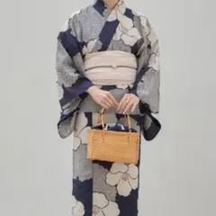 【新品】田中里奈　しまむら セパレート 浴衣　帯mysacloset 椿と雪輪 田中里奈 浴衣 しまむら セパレート浴衣 帯 mysacloset 椿と雪輪