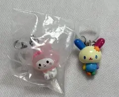 【サンリオ】めじるしチャーム　ウサハナ＆マイメロ