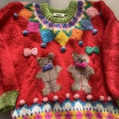 Green world セーター　120cm くま