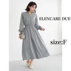ELENCARE DUE パターンスキッパーワンピース　チェック