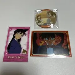 名探偵コナン 工藤新一 毛利蘭 ED缶バッジ アニメ30周年記念