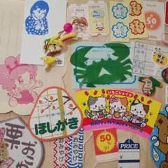昭和レトロ　紙物　ラベル　シール等セット