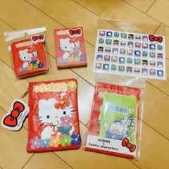 新品 3coins サンリオ いちご新聞 ハローキティ 他5点セット