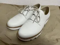 pedala ペダラ　22.5cm 革靴　レースアップシューズ　ホワイト　美品