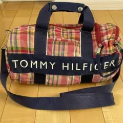 TOMMY HILFIGER チェック柄 ボストンバック