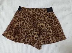 INGNI ショートパンツ キュロット ヒョウ柄フレアスカート