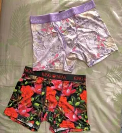 【新品】KING NOVAキングノバ　 花柄　ボクサーパンツ 2枚セット