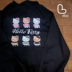 新品 キティ トレーナー パーカー フード付き 平成 ギャル ヒョウ柄 ゼブラ