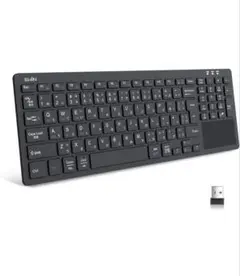 Ewin Bluetooth/USB 無線両対応 ワイヤレスキーボード ブラック