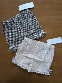 any FAM ・110サイズ 1分丈 スパッツ ストレッチパンツ 2枚