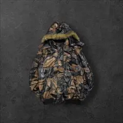 00s archive 短丈 ファー 迷彩 ダウンジャケット y2k 平成 人気