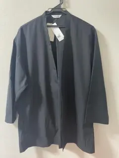 GLOBAL WORK ノーカラー ブラックジャケット L