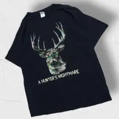 00s DELTA デルタ クルーネックTシャツ アニマルT 鹿柄 カモフラ