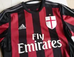 adidas ACミラン　サッカーシャツ　ユニフォーム　半袖　L サイズ