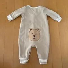 baby gap ベージュ クマロンパース 0-3ヶ月