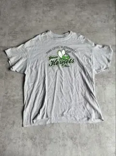 GILDAN Green Hornets プリントTシャツ グレー 古着