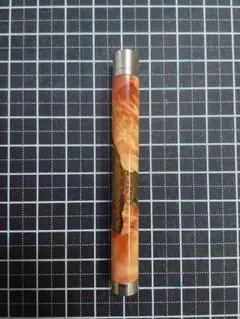 【希少品】藤本寛氏 Pentペンシルホルダー アセテート マンダリンオレンジ 希少品】藤本寛氏 Pentペンシルホルダー アセテート マンダリン