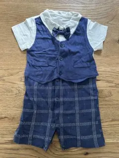 フォーマルロンパース　1歳バースデー　男の子　80㎝　靴下付き