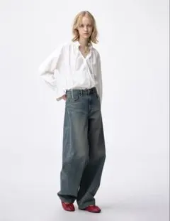 バレルレッグジーンズA+EC (丈長め81.0cm)