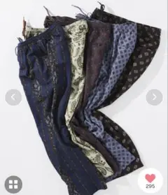 リラックスフィット柄パンツ mサイズ ネイビー系　シャツmサイズ　　セットアップ