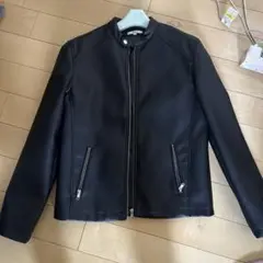 シングルライダースジャケット 黒