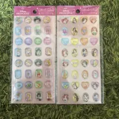 ディズニープリンセス ステッカーシール 2シートセット