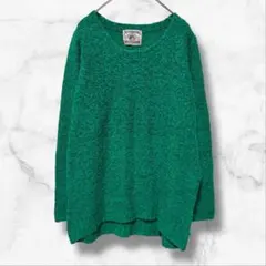 【JUICY INTERNATIONAL】長袖ニットセーター 緑(M)秋冬春 上