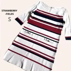 【ストロベリーフィールズ】ストライプニットワンピースシュガーマトリックスSのサムネイル