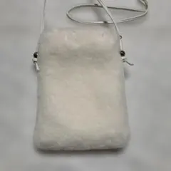 【新品未使用】Francfranc フランフラン ファースマホショルダーバッグ