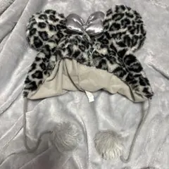 ディズニー 【旧型ヒョウ柄ファンキャップグレー】