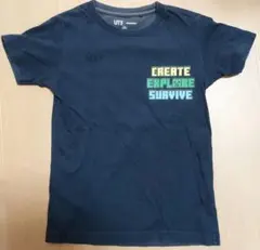 ユニクロ　UT　マイクラ　半袖　ネイビー　140cm