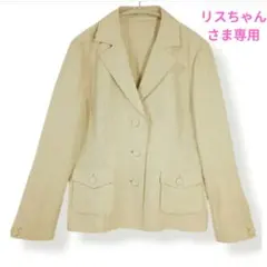CECIO CELA 麻混 テーラードジャケット L アイボリー 日本製のサムネイル