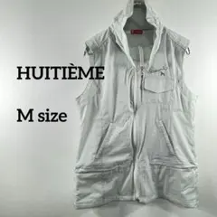 HUITIÈME レディースベスト M ホワイト　a137⑥
