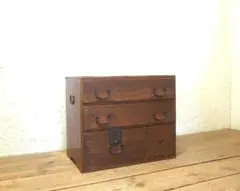 1610 Antique Cedar Small Chest of Drawers, Japanese Chest, Storage Shelf, Drawers, Retro Case